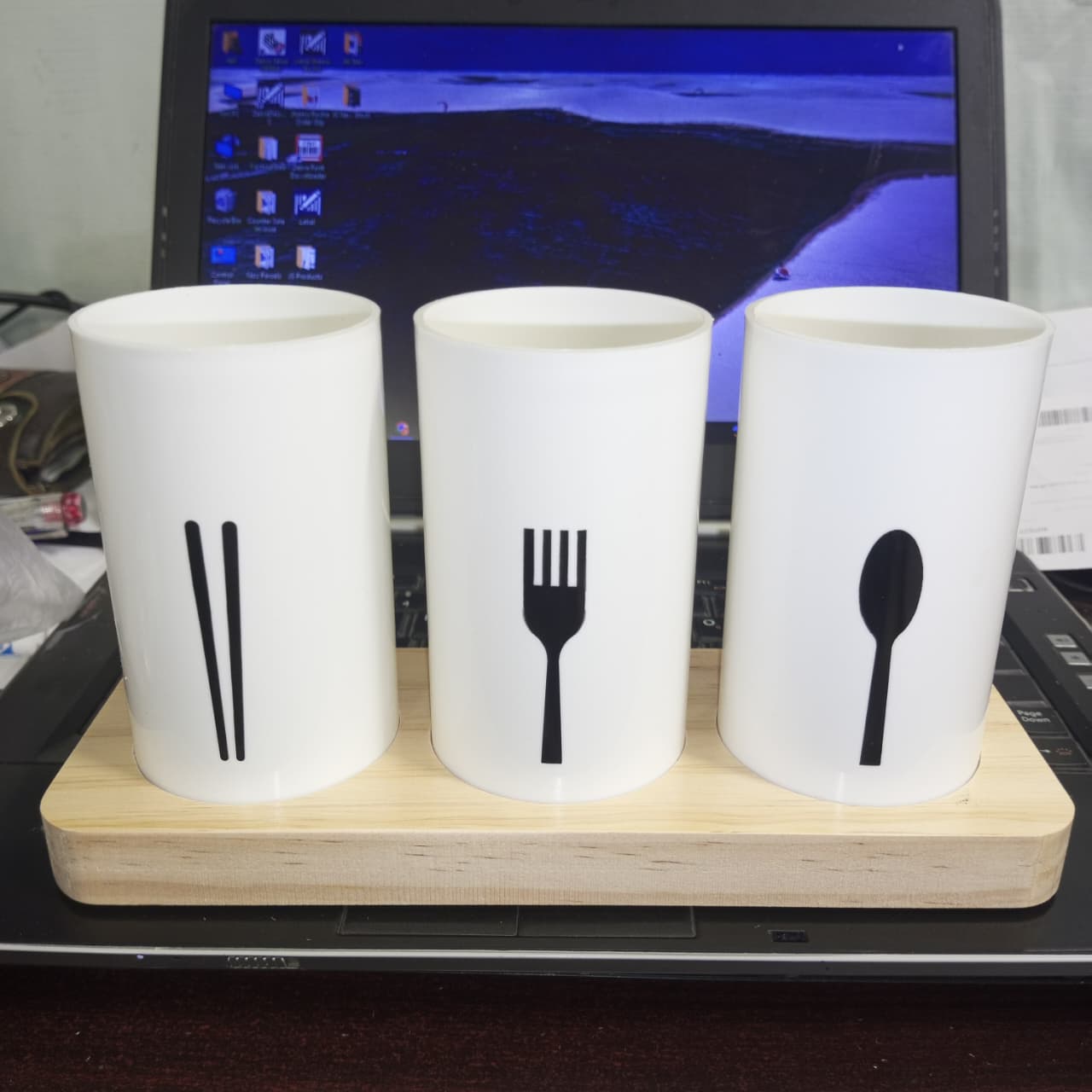 3 in 1 Cutlery Holder For Kitchen