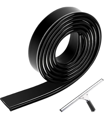 2-in-1 Microfiber Scrubber and Squeegee 14-inch Scrubber Cleaning Tool - Without Pole