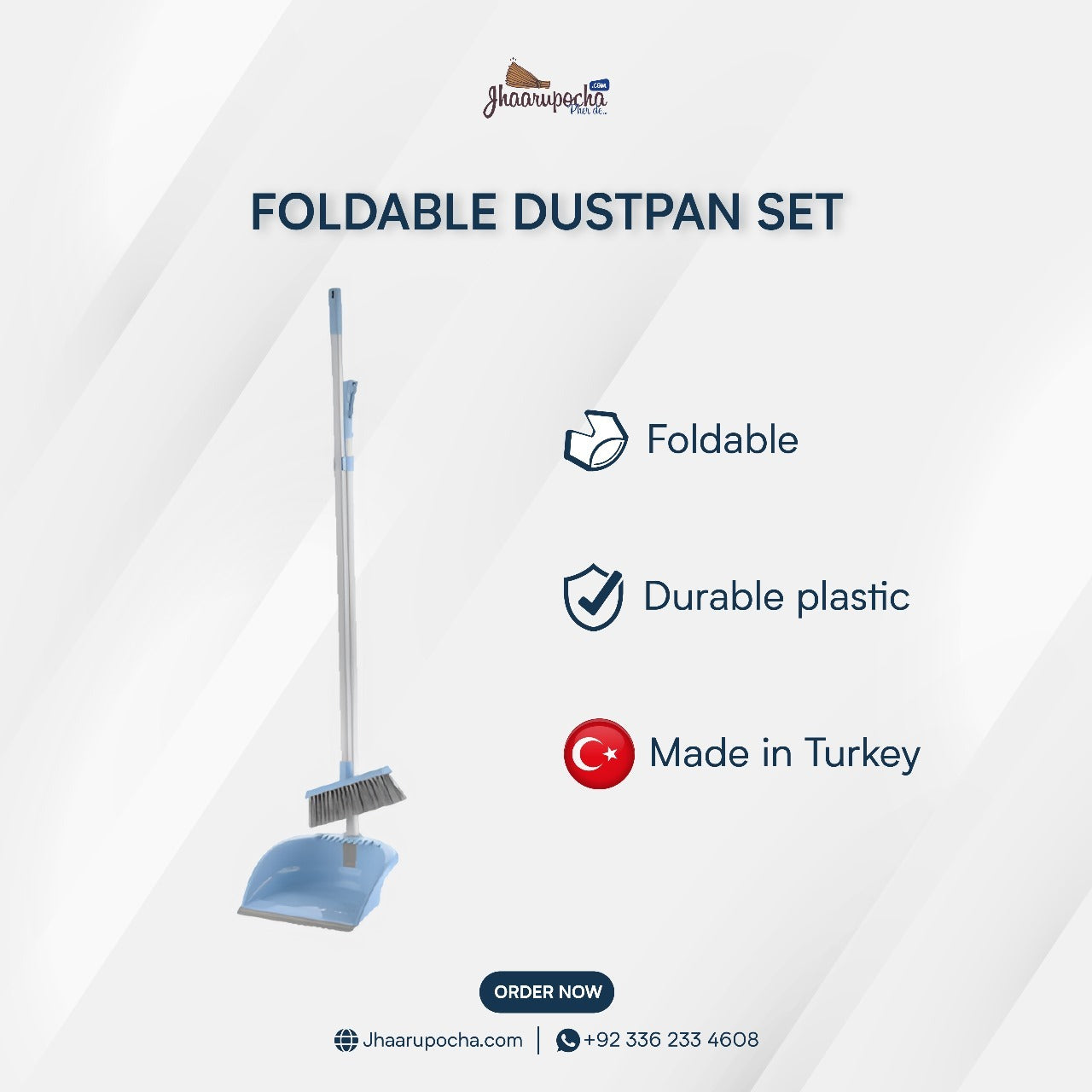 Foldable Dustpan Set – Made in Turkey - (TP-158)