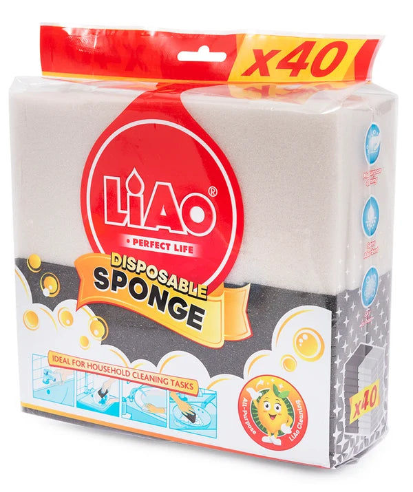 LIAO Disposable Sponge 40 Pcs H130086