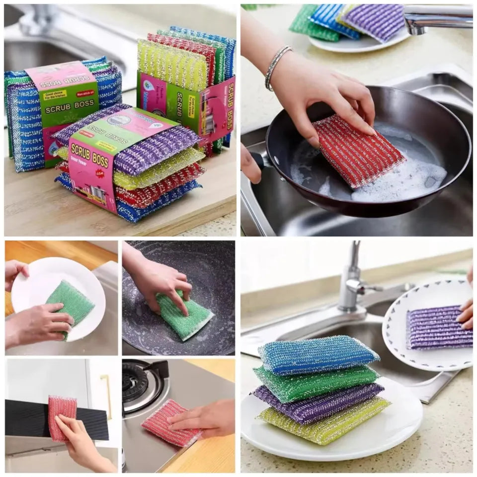 12 Pcs Kitchen Sponge Srubber Set