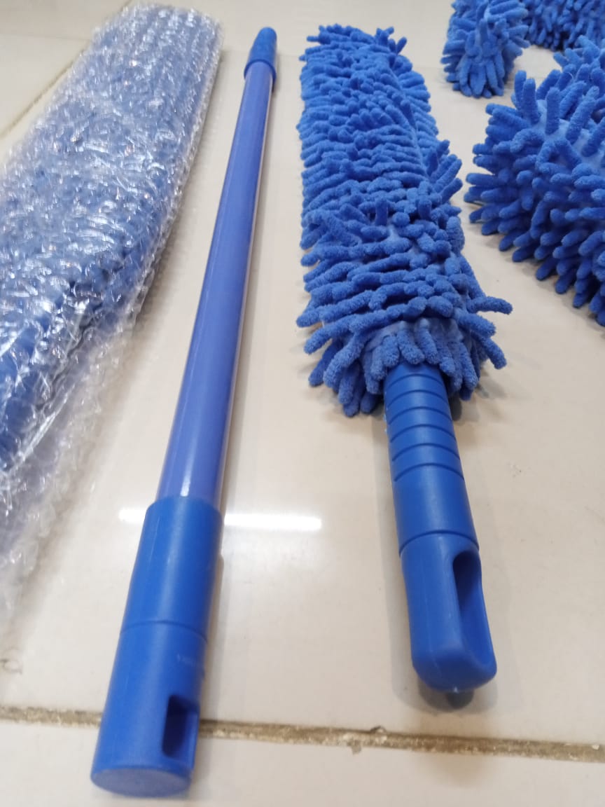 Flexible Micro Fiber Duster with Extendable Rod – Fan Duster