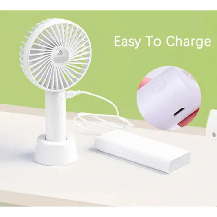 SS-2 Mini Portable Rechargeable Handheld Fan For Indoor And Outdoor Use