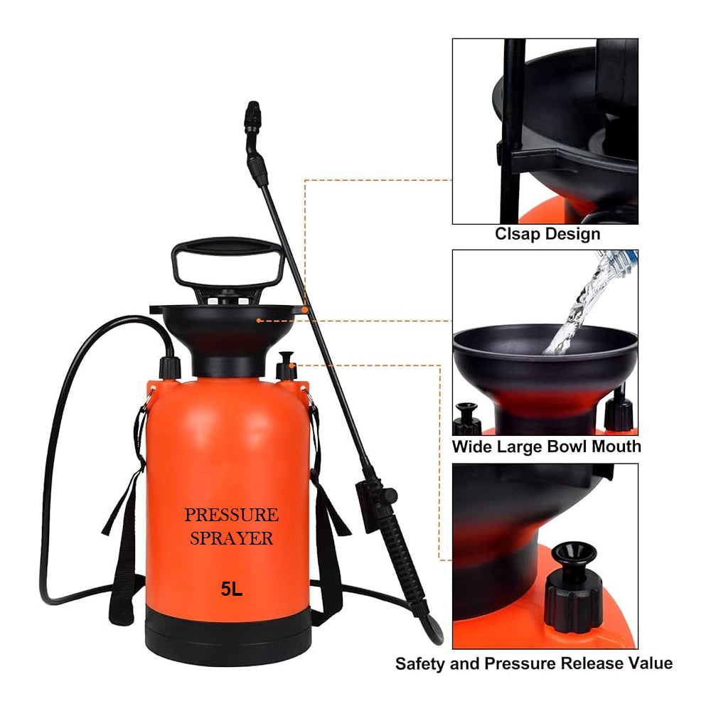 Pressure Sprayer – 5L Manual Pump Sprayer