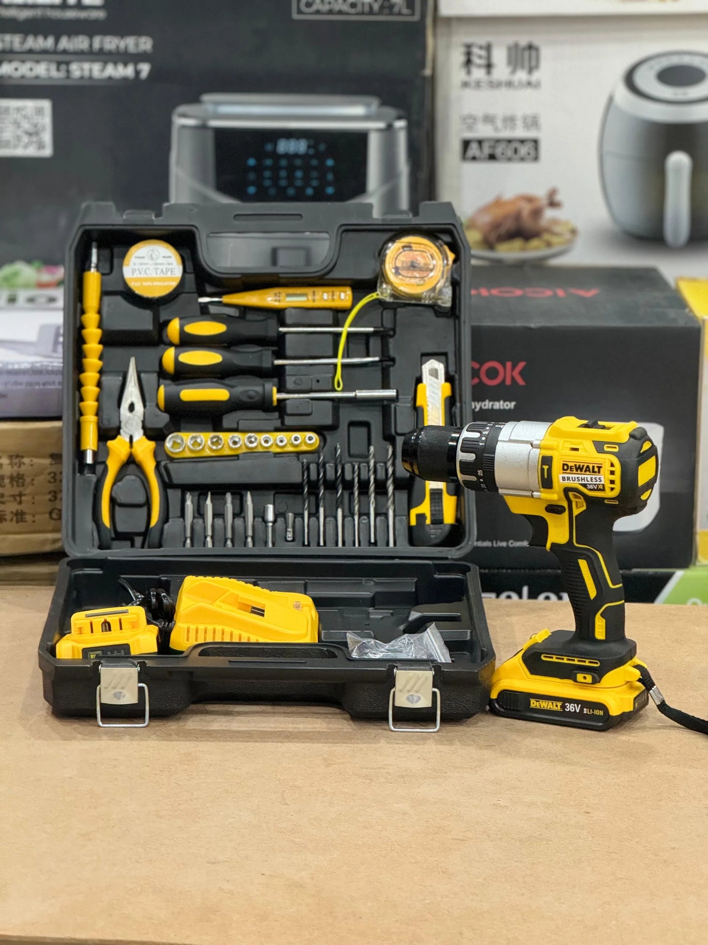 LHON Cordless Drill With Tool Kit 48V - Dual Battery
