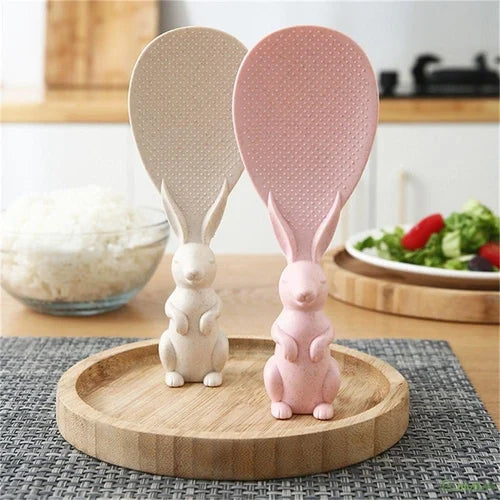 Rabbit Rice Spoon, Non Stick (Pack of 2)