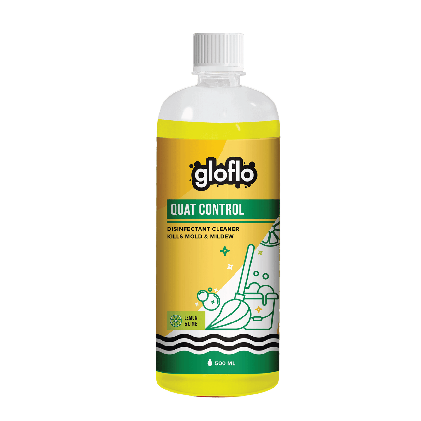 Quat Control - Lemon - Fragrant Disinfectant for Daily Mopping