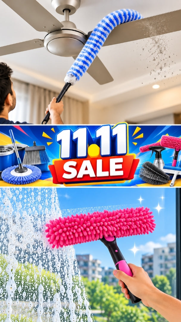 11.11 Sale - Nosey Parker Duster + Adjustable Pole 2 in 1 Squeege