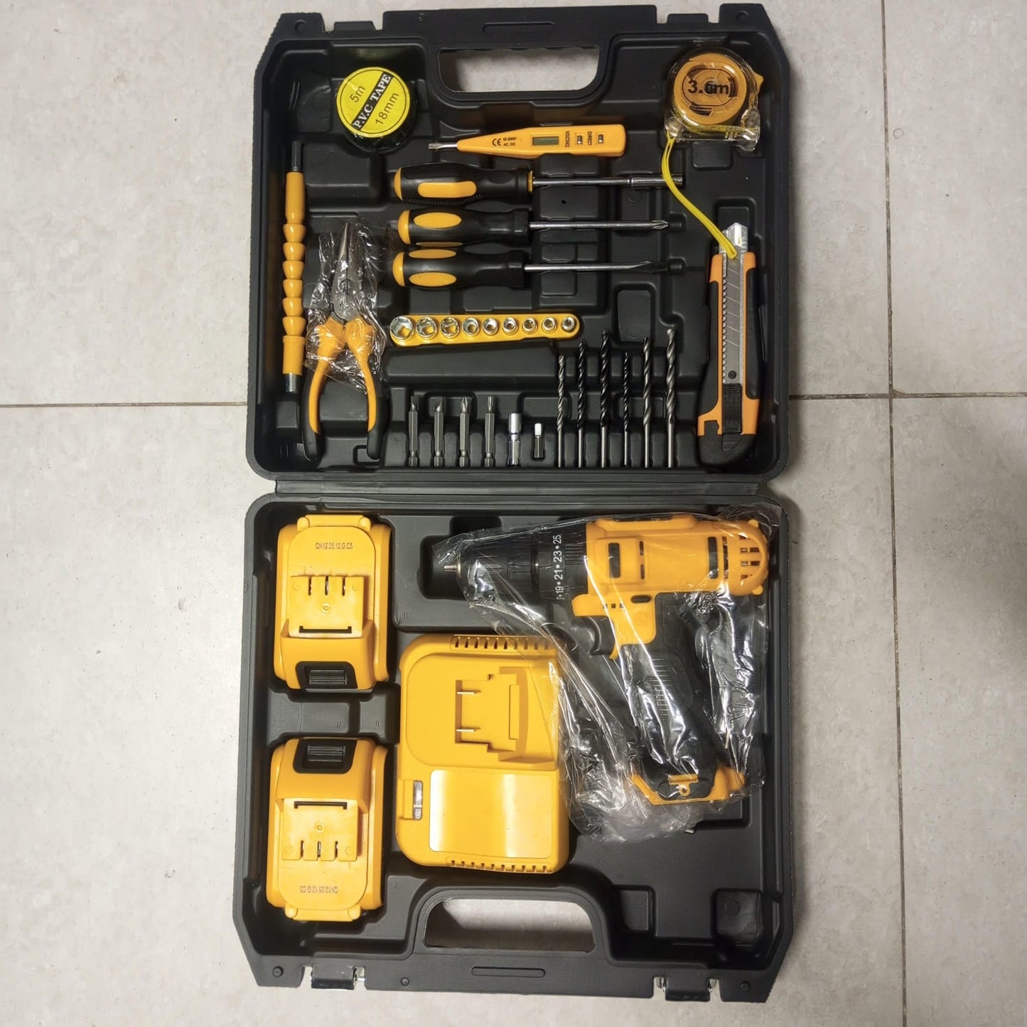 LHON Cordless Drill With Tool Kit 48V - Dual Battery