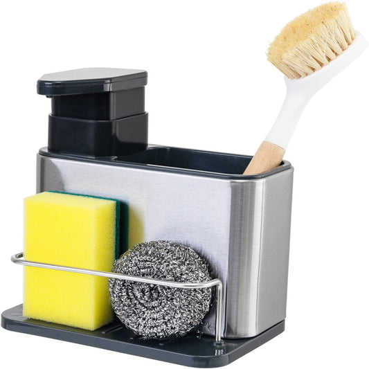 Storage Rack With Dishwash Dispensar & Sponge Holder