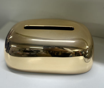 Tissue Box - Golden & Copper Color