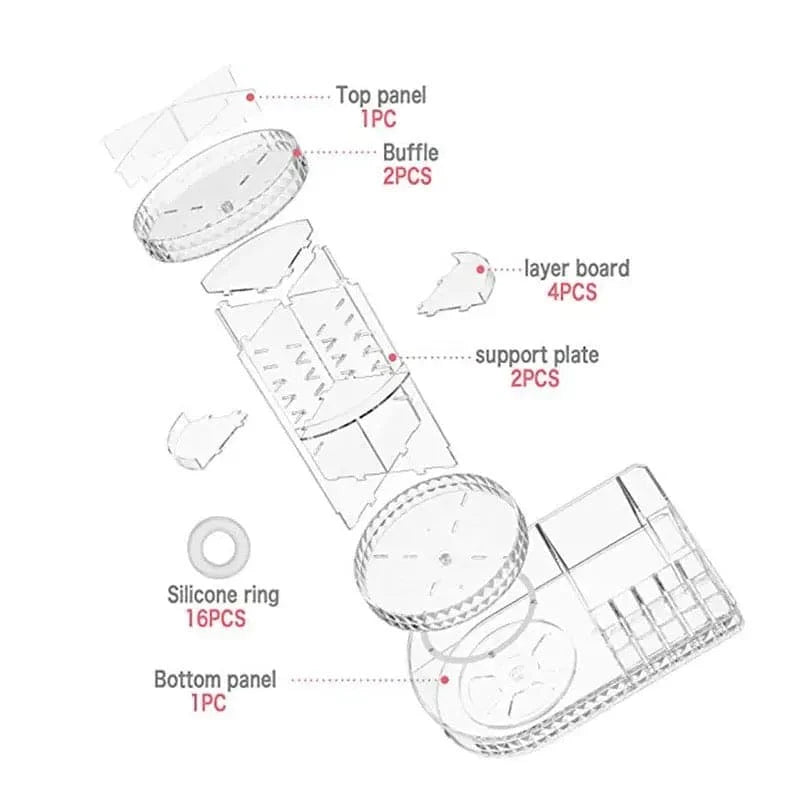 Dressing Case 360 Degree Organizer