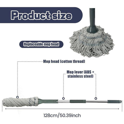 HIGH QUALITY STAINLESS STEEL ROD HEAVY MATERIAL THICK MICROFIBRE TWISTED SQUEEZER MOP