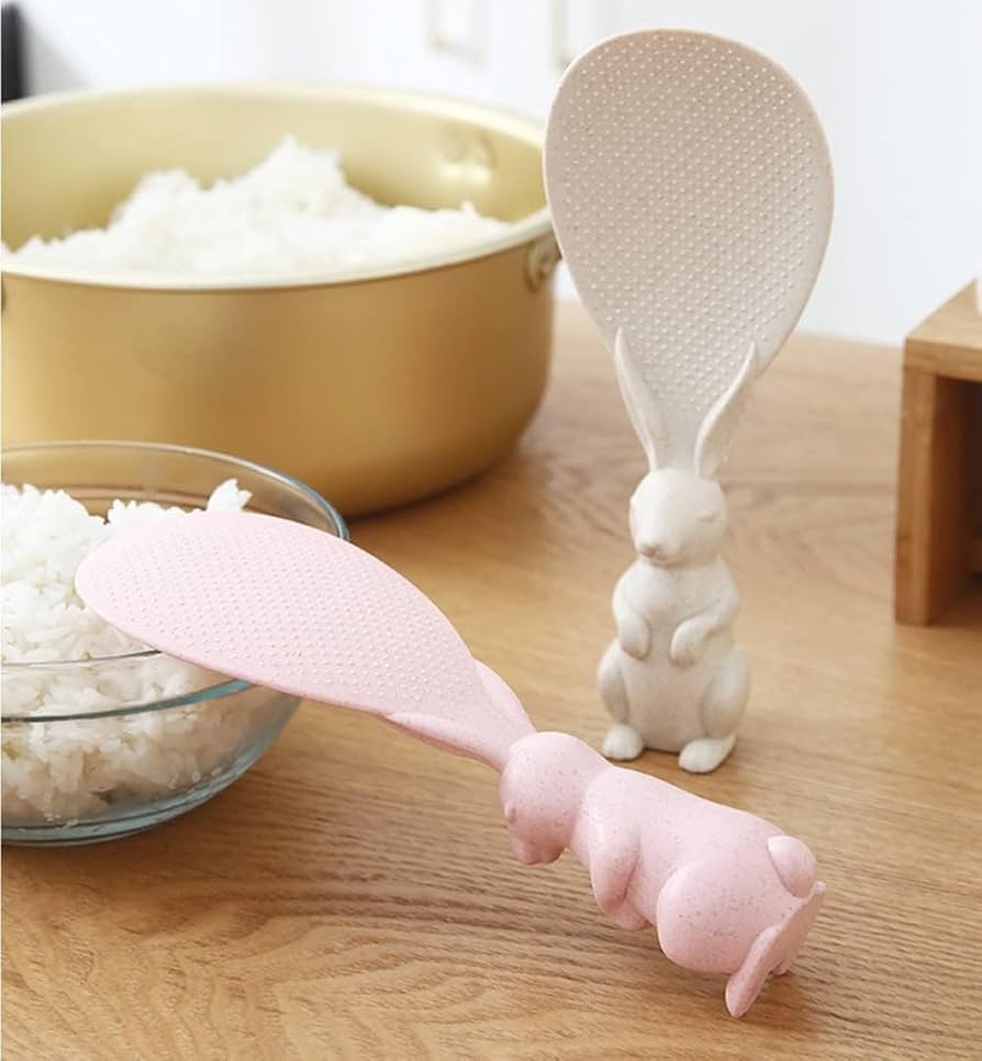 Rabbit Rice Spoon, Non Stick (Pack of 2)
