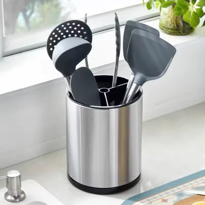 Rotatable Spoon Holder - Stainless Steel