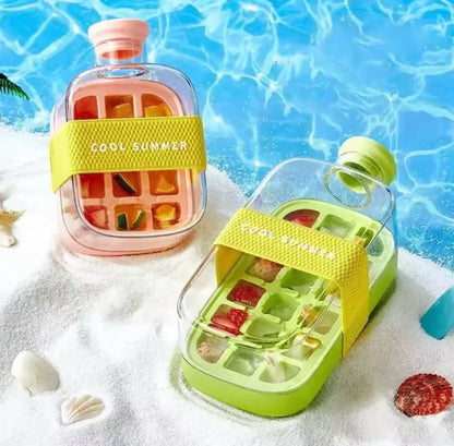 2 in 1 Ice Cube Bottle - 800ML