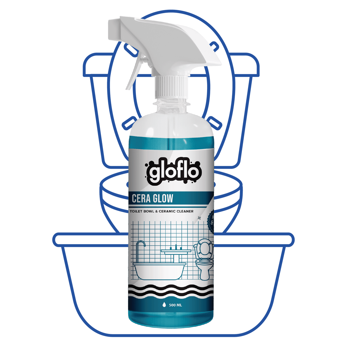 CERA Glow - Ceramic & Toilet Bowl Cleaner