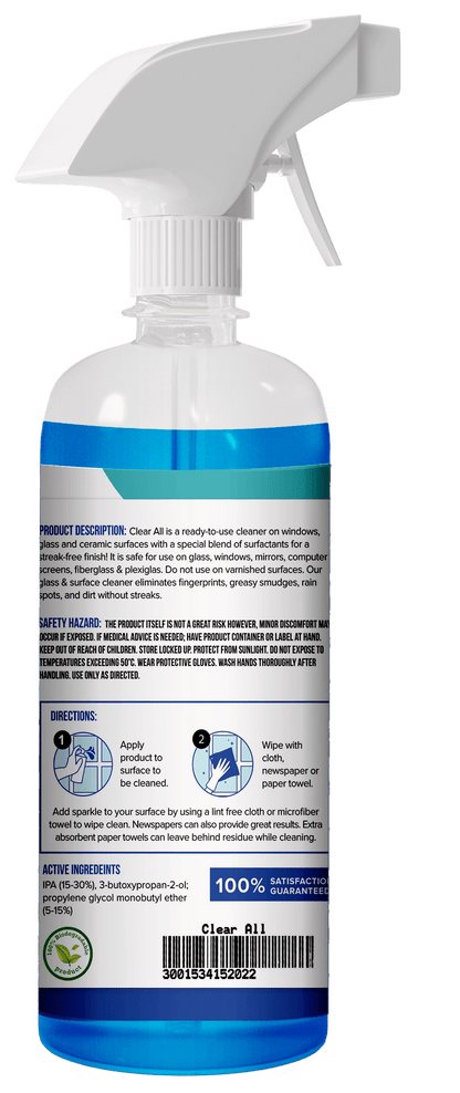 Clear All - Window, Ceramic and Glass Cleaner