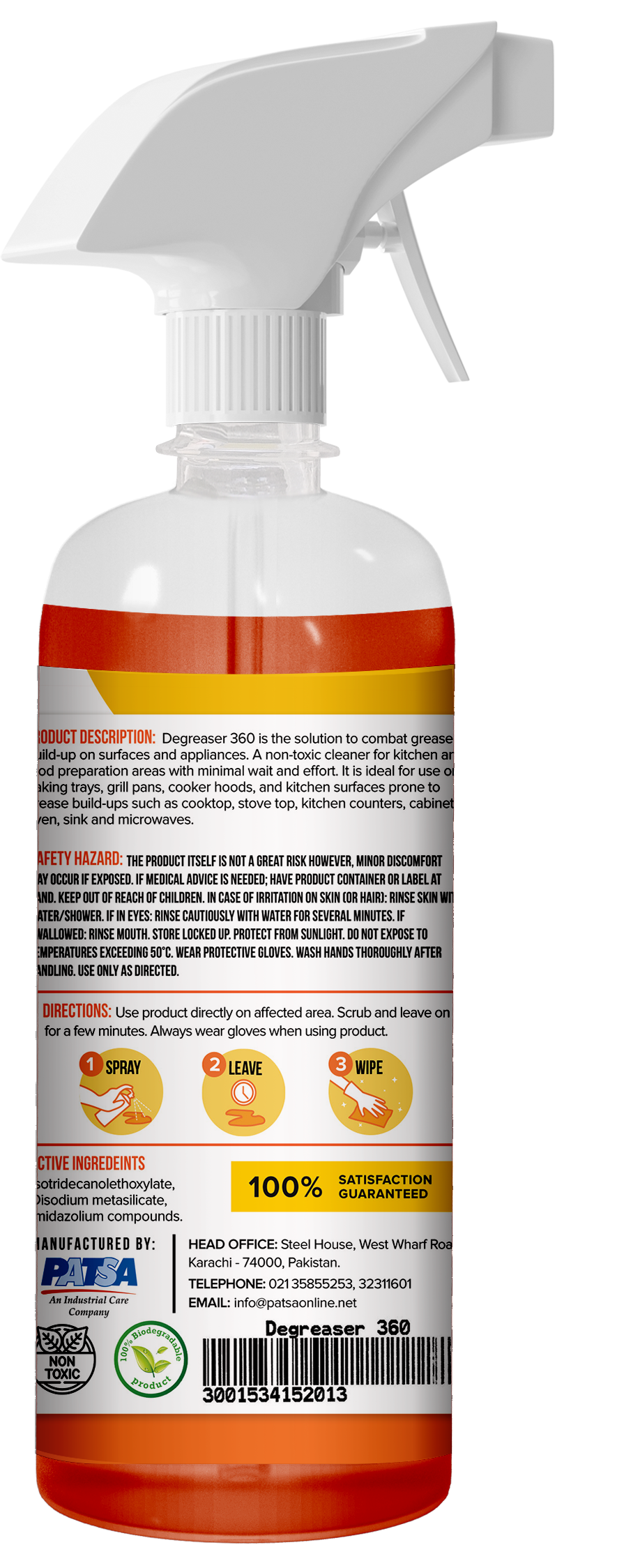 Degreaser 360 - Non-Toxic Oil & Grease Cleaner