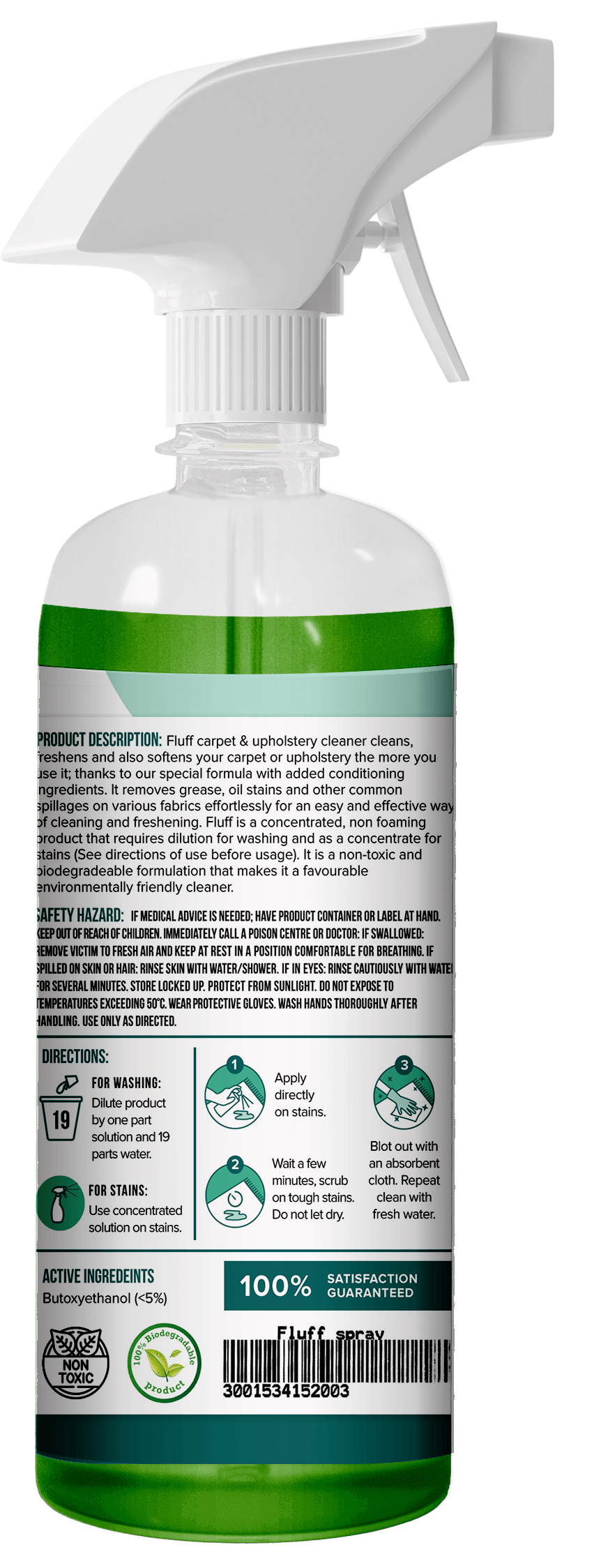 Fluff - Carpet, Textile and Upholstery Cleaner