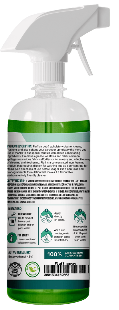 Fluff - Carpet, Textile and Upholstery Cleaner