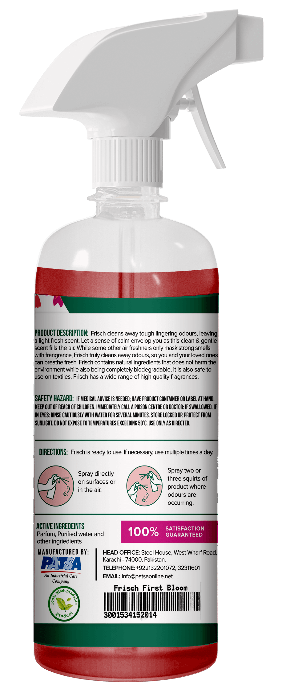 Frisch - First Bloom - Air Freshener and Odour Remover