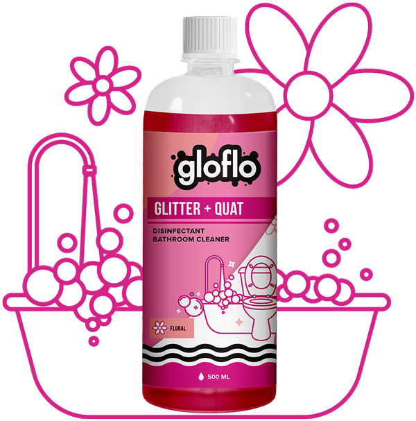Glitter + Quat - Floral - General Surface Toilet Cleaner