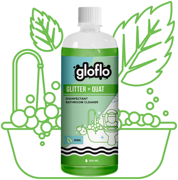 Glitter + Quat - Herbal - General Surface Toilet Cleaner