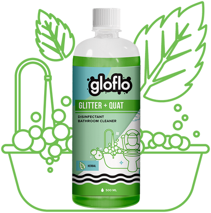 Glitter + Quat - Herbal - General Surface Toilet Cleaner