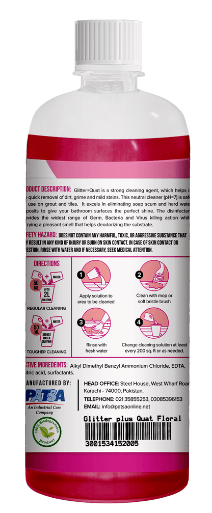 Glitter + Quat - Floral - General Surface Toilet Cleaner
