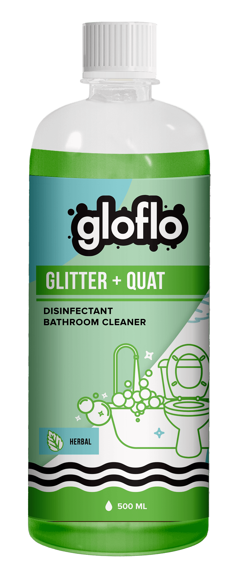 Glitter + Quat - Herbal - General Surface Toilet Cleaner