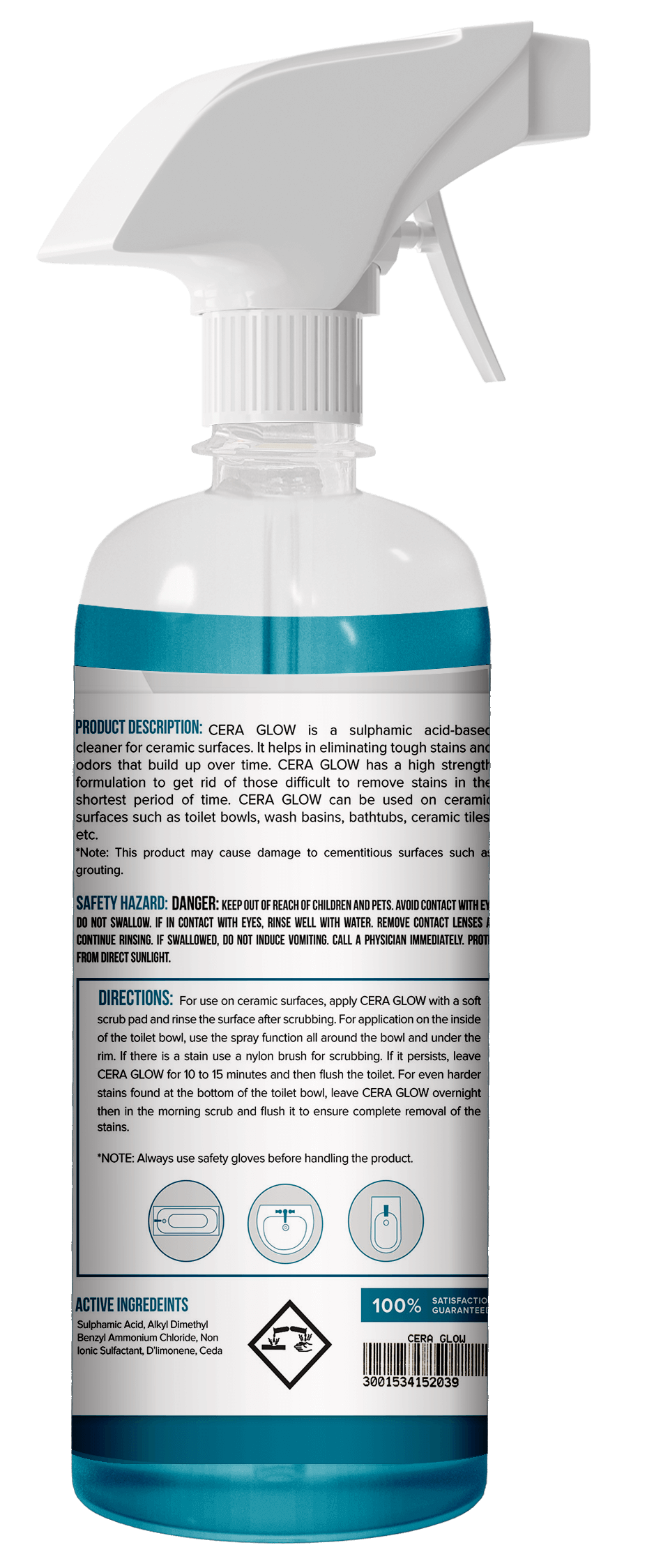 CERA Glow - Ceramic & Toilet Bowl Cleaner