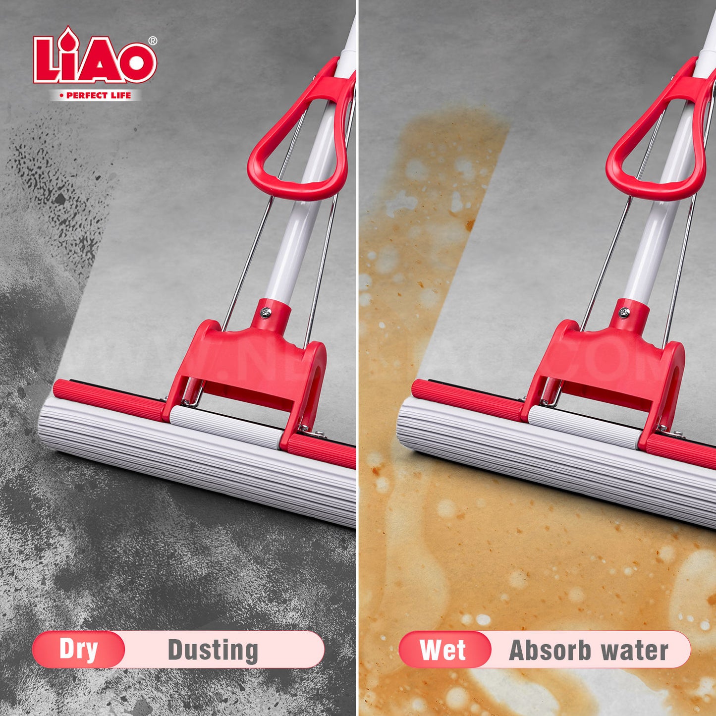 High Quality PVA Sponge Mop – Super Absorbent Floor Mop | 27cm &amp; 33cm Sizes | Strong Water Absorption Cleaning Mop