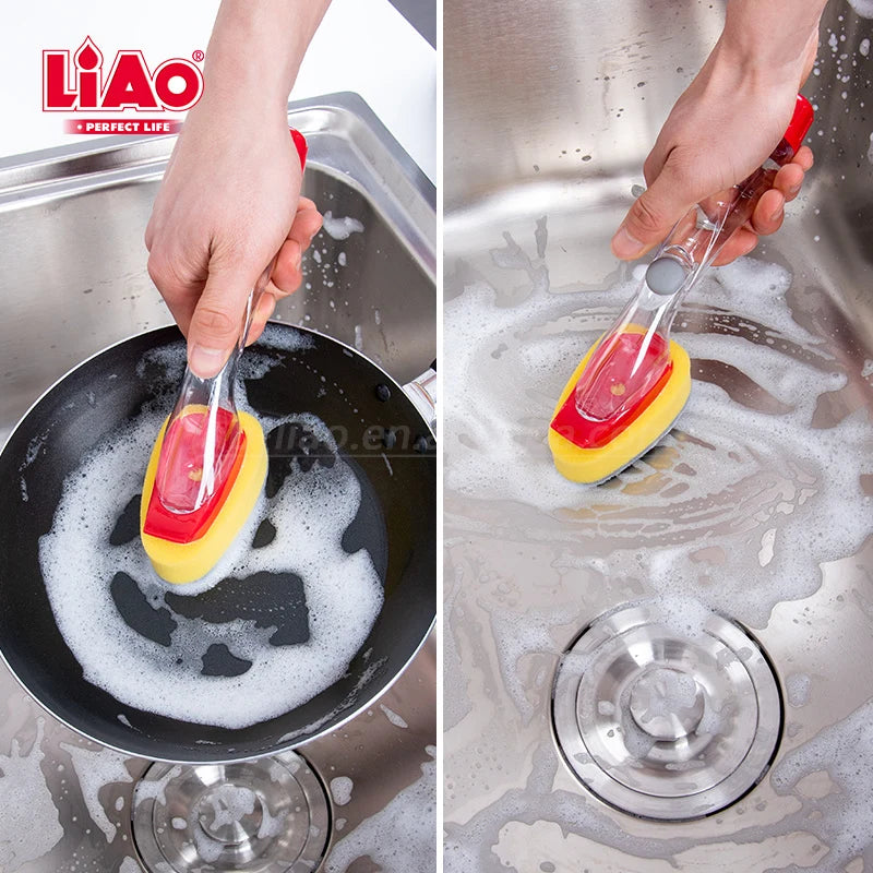 D130086 Dishwand Brush with Sponge Scrubber – 21cm
Make everyday dishwashing easier with the D130086 Dishwand Brush with Sponge Scrubber. Designed for convenient and effective kitchen cleaning, this practical dishwashing tool combines a brush handle with a sponge scrubber to help remove food residue, grease, and everyday dirt from dishes and kitchen utensils.

With its 21cm length, the dishwand brush offers a comfortable grip and convenient handling for daily washing tasks. Its versatile design makes it sui