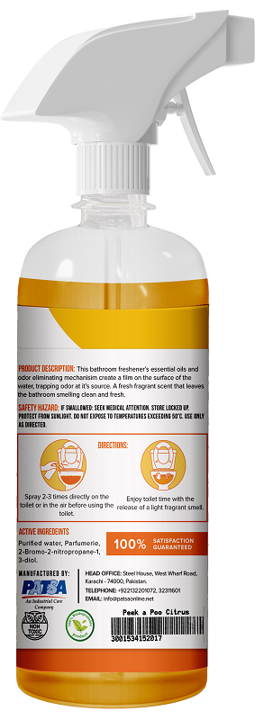 Peak A Poo - Citrus - Bathroom Air Freshener and Odour Cleanser