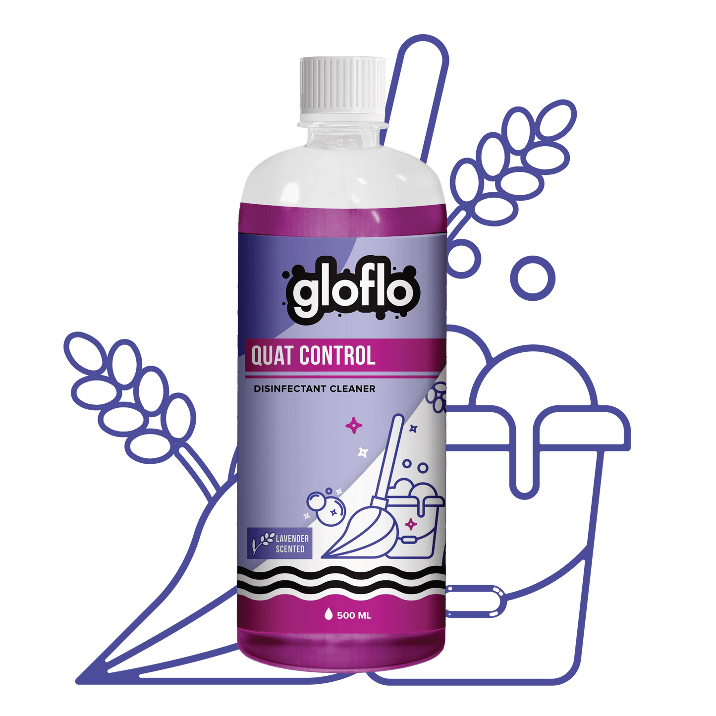 Quat Control - Lavender - Fragrant Disinfectant for Daily Mopping