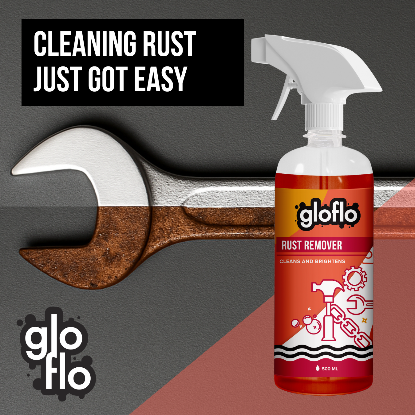 Rust Remover - Cleans Rust From Metals and Brightens Non-Ferrous Metals