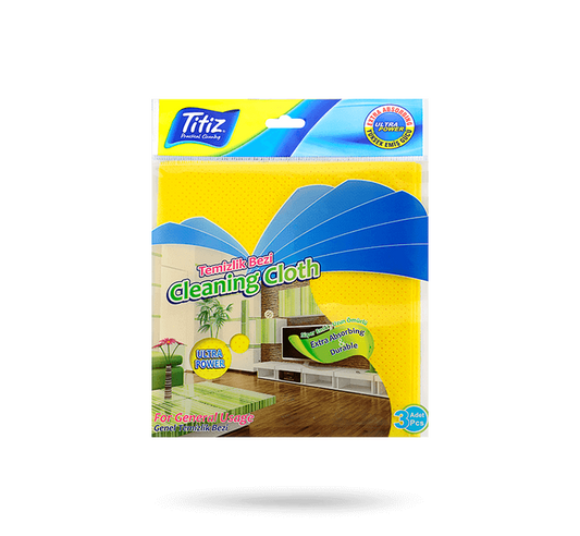 Packaging of Titiz Cleaning Cloth with product image and text description