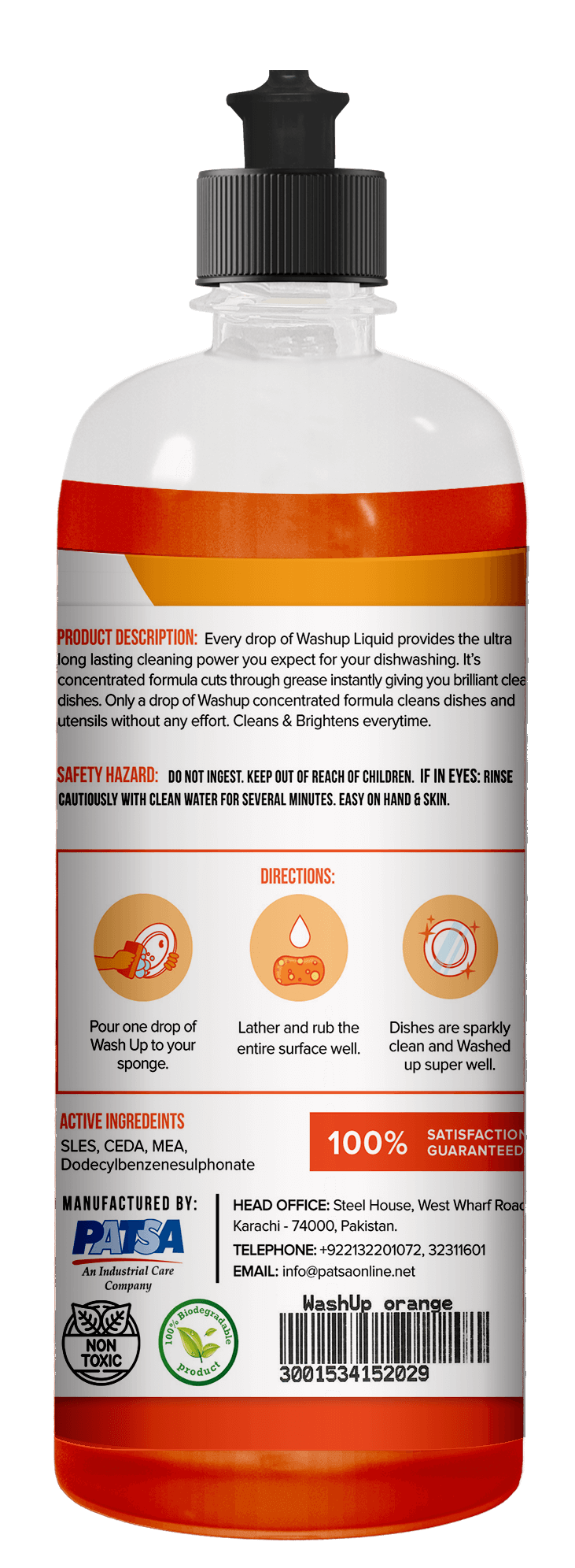 Washup Citrus - Concentrated Dishwashing Liquid