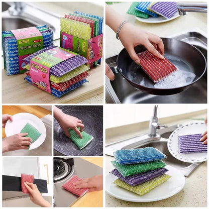 12 Pcs Kitchen Sponge Srubber Set