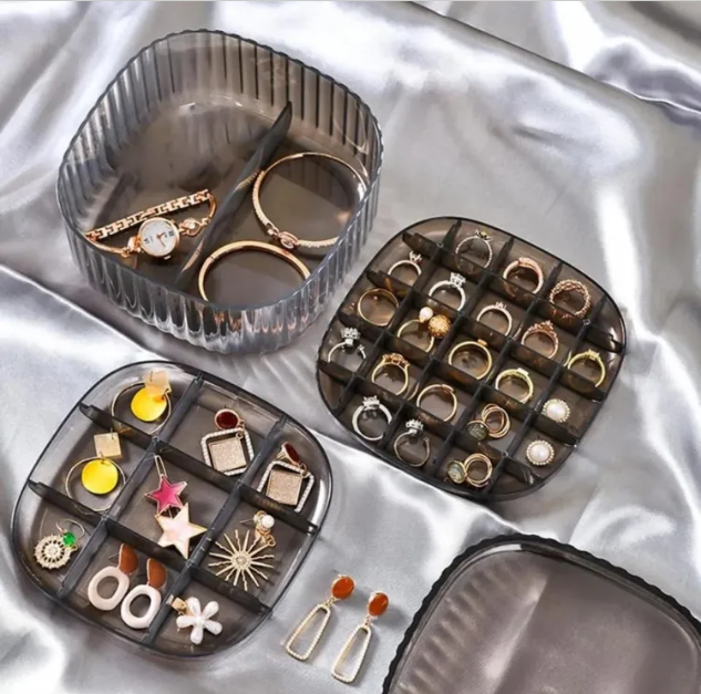 Square Transparent Jewellery Organizer