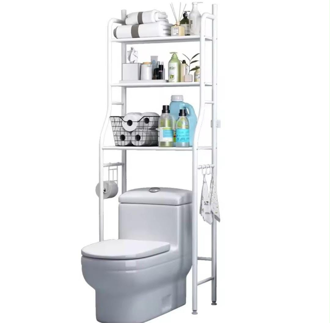 Bathroom Toilet Storage Rack Floor to Floor Toilet Rack Washroom Punching Free Washing Machine Basin Storage Rack
