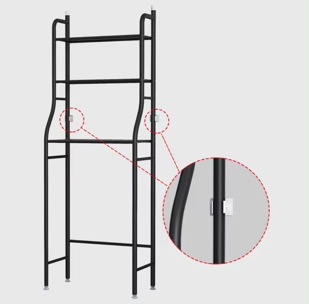 Bathroom Toilet Storage Rack Floor to Floor Toilet Rack Washroom Punching Free Washing Machine Basin Storage Rack
