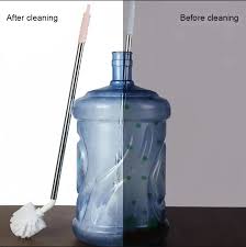 19 Liter Water Bottle Cleaning Brush Stainless Steel Rod