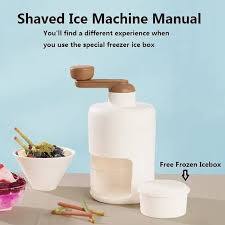 Mini Ice Shaver Crusher Snow Cone Portable Manual Crushing