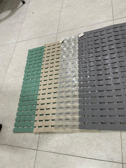 Shower Mat Non Slip Bath Mat With Suction for Tub and Shower Floor Mat, Machine Washable Bathtub Mat and Drain Holes, Soft Bathroom Accessories