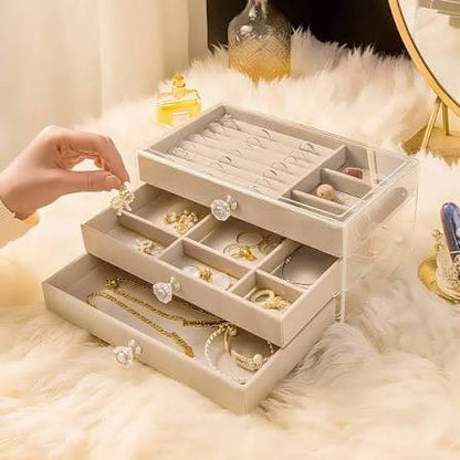 3 Layer Velvet Draw Organizer
