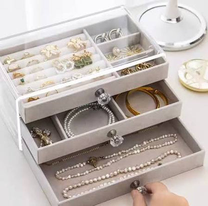 3 Layer Velvet Draw Organizer