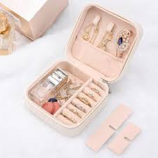 Mini Jewelry Storage Box Portable Home Travel Earrings Necklace Storage Case for Women Ring Organizer