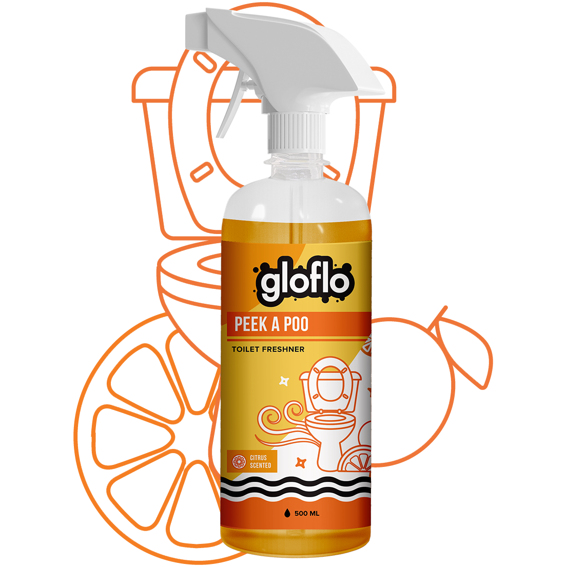 Peak A Poo - Citrus - Bathroom Air Freshener and Odour Cleanser